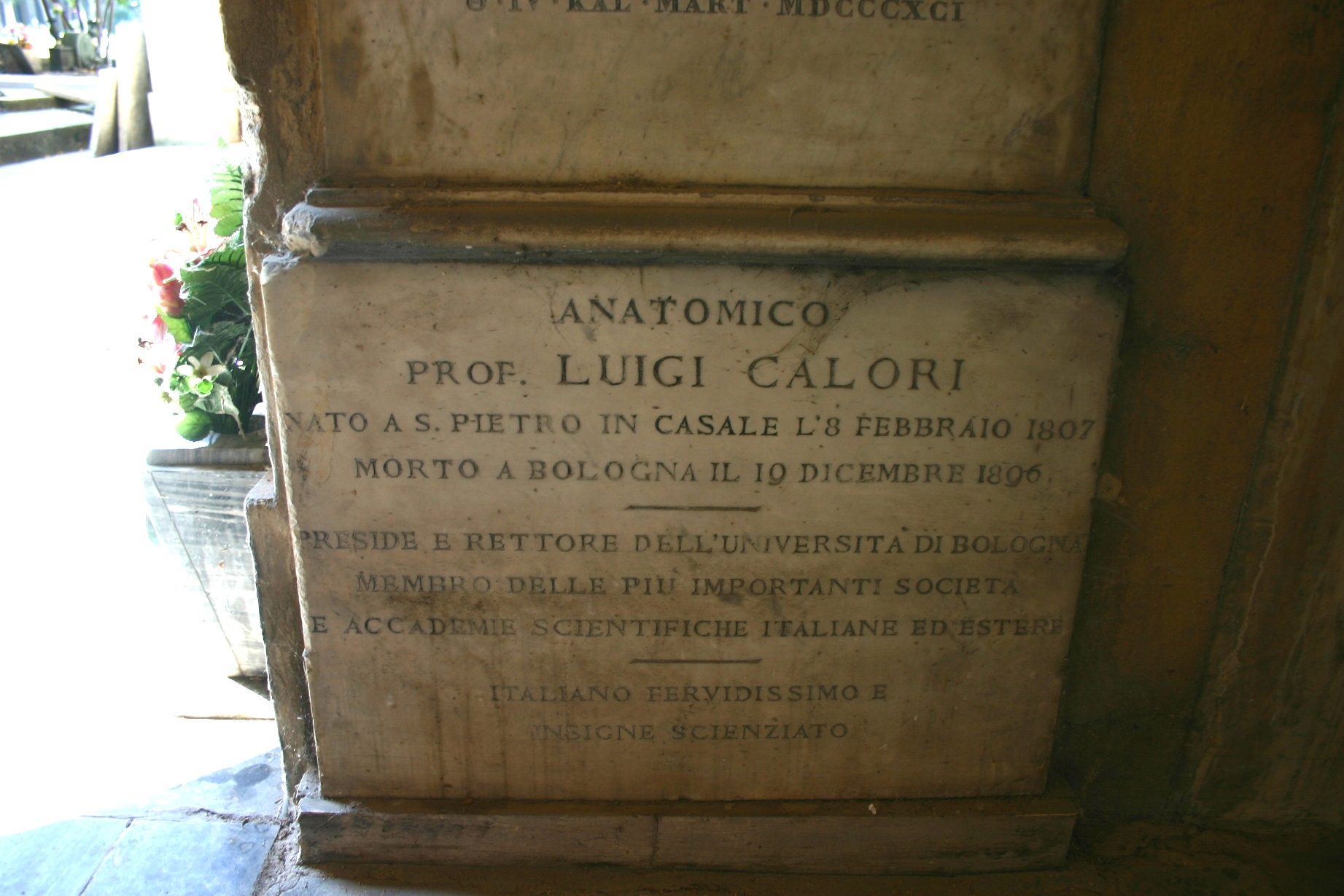 Luigi Calori's tomb, Certosa Cemetery, Bologna - 03.JPG